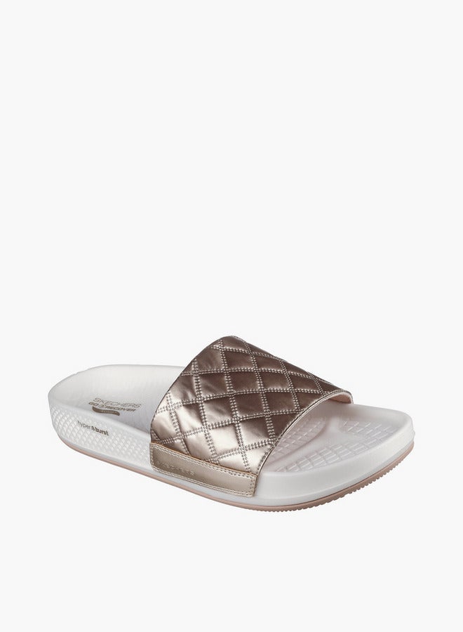 SKECHERS Women Arch Fit Hyper Slide Slippers - 141711-Gld - Image 1